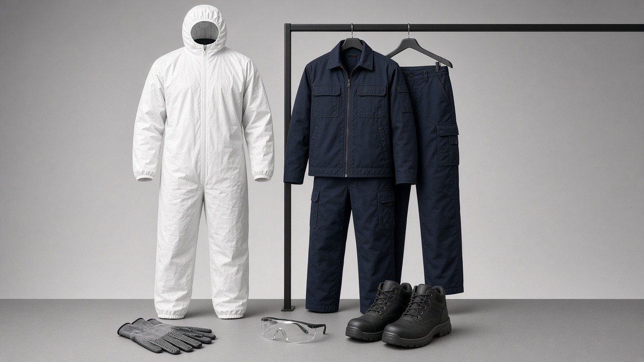 Ropa de protección para entornos de sala blanca de alto estándar